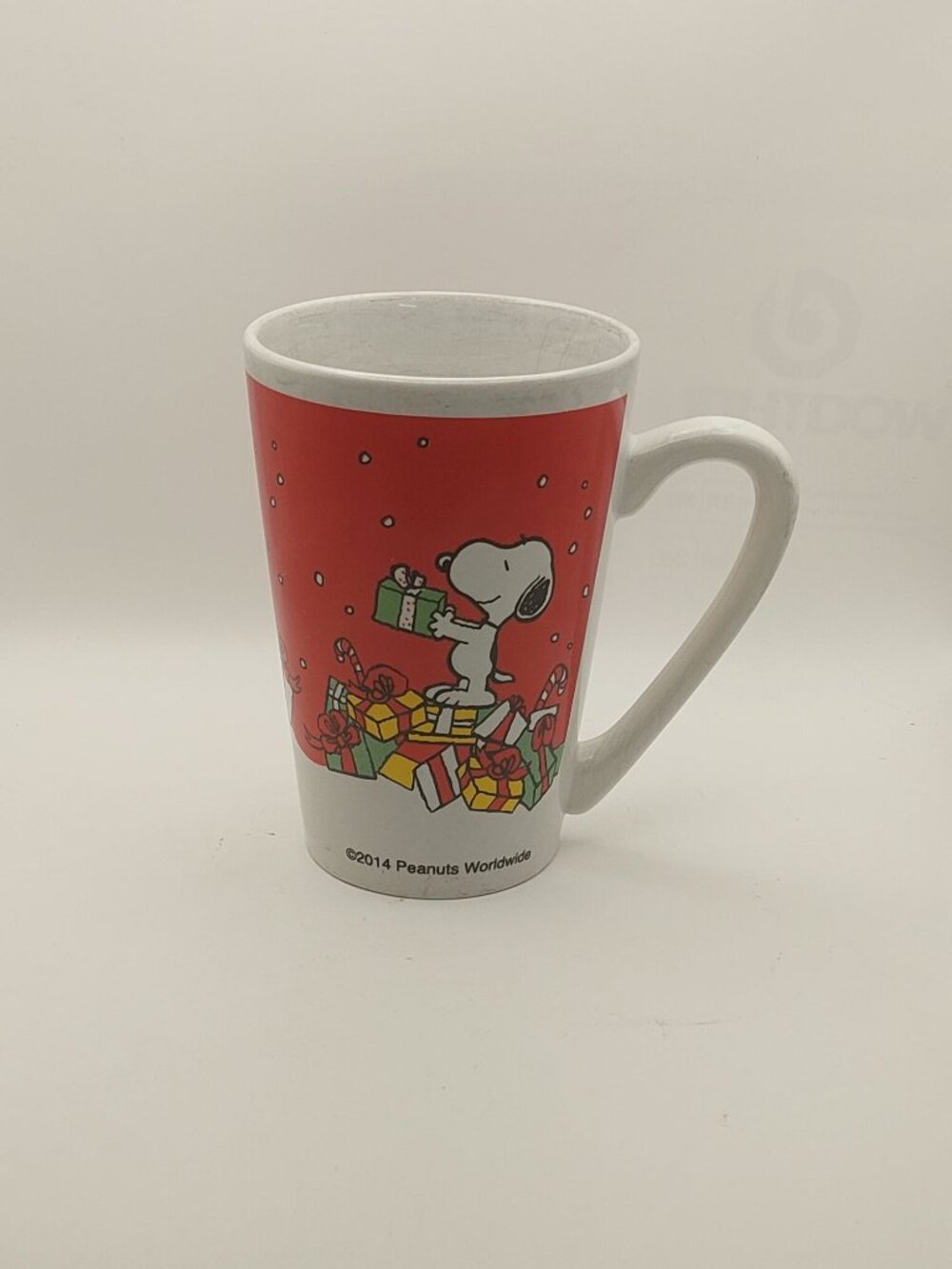 Peanuts Worldwide Christmas Ceramic Coffee Cup Mug -snoopy-woodstock